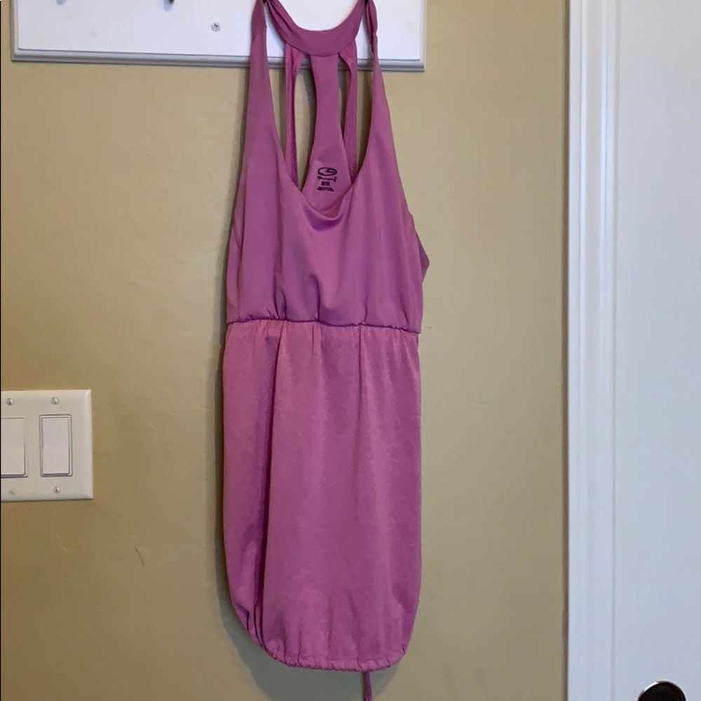Woman’s pink upper body athletic shirt
